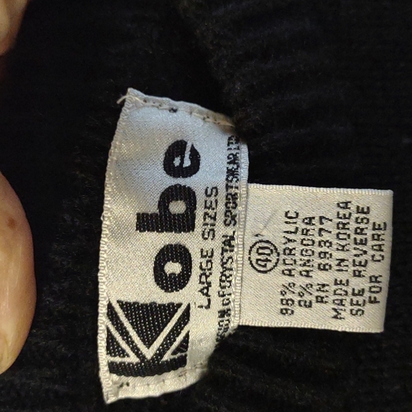 Vintage women's Kobe a division of crystal sportswear Dog sweater Size Large - Picture 4 of 4